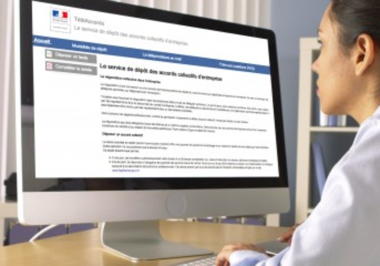Le dépôt des accords d’entreprise se fait par Internet