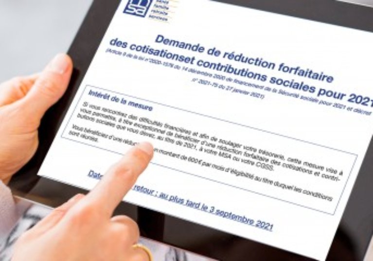 Exploitants agricoles : pensez à demander votre réduction forfaitaire de cotisations